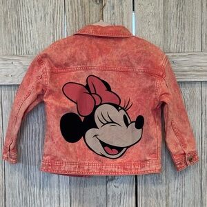 Disney Coral Jean Jacket w/Minnie sz 6